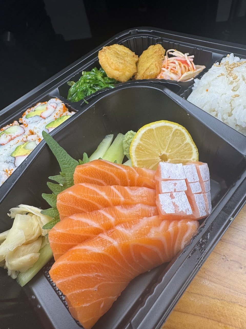 Salmon Sashimi Bento
