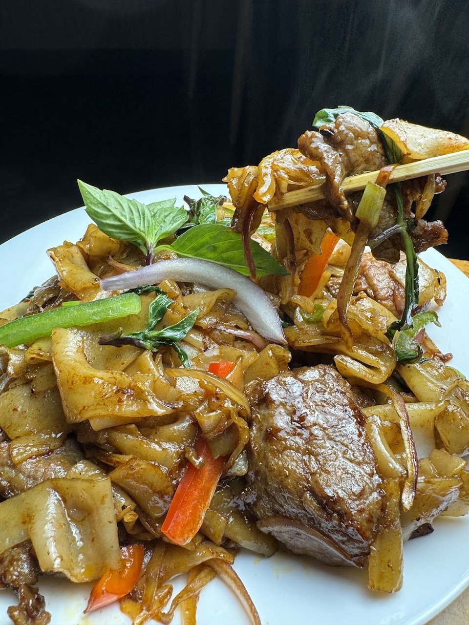 Satay Beef Chow Fun